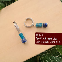 Load image into Gallery viewer, Hoop Earrings - Gemstones (Product ref: E344)