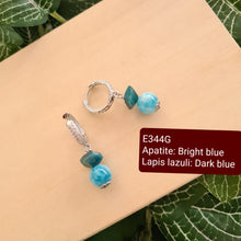 Load image into Gallery viewer, Hoop Earrings - Gemstones (Product ref: E344)