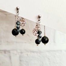 Load image into Gallery viewer, Front Back Earrings - Gemstones (Product ref: E023)