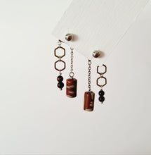 Load image into Gallery viewer, Front Back Earrings - Gemstones (Product ref: E024)