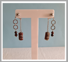 Load image into Gallery viewer, Front Back Earrings - Gemstones (Product ref: E024)