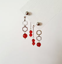 Load image into Gallery viewer, Front Back Earrings - Gemstones (Product ref: E025Scr)