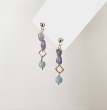 Load image into Gallery viewer, Front Back Earrings - Gemstones (Product ref: E026)