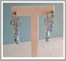 Load image into Gallery viewer, Front Back Earrings - Gemstones (Product ref: E027)