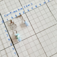 Load image into Gallery viewer, Front Back Earrings - Gemstones (Product ref: E027)