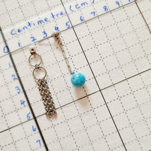Load image into Gallery viewer, Steel Earrings -Front Back Earrings with Gemstones (Product ref: E031)