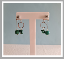 Load image into Gallery viewer, Front Back Earrings - Gemstones (Product ref: E046Scr)