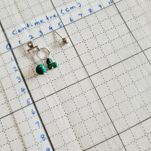Load image into Gallery viewer, Front Back Earrings - Gemstones (Product ref: E046Scr)