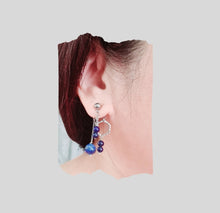 Load image into Gallery viewer, Front Back Earrings - Gemstones (Product ref: E047)