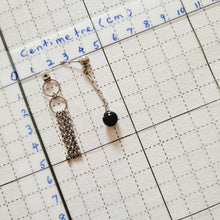 Load image into Gallery viewer, Steel Earrings -Front Back Earrings with Gemstones (Product ref: E048)