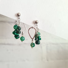 Load image into Gallery viewer, Front Back Earrings -Gemstones (Product ref: E050)