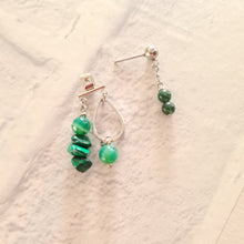 Load image into Gallery viewer, Front Back Earrings -Gemstones (Product ref: E050)