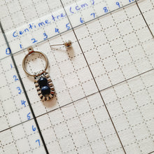 Load image into Gallery viewer, Steel Earrings -Front Back Earrings with Gemstones (Product ref: E055-S)