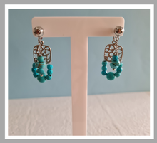 Load image into Gallery viewer, Front Back Earrings - Gemstones (Product ref: E057)