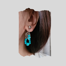Load image into Gallery viewer, Front Back Earrings - Gemstones (Product ref: E057)