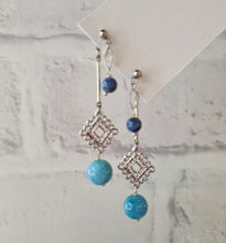 Load image into Gallery viewer, Front Back Earrings - Gemstones (Product ref: E194)