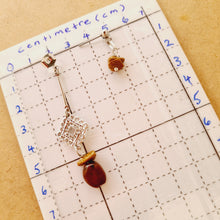 Load image into Gallery viewer, Front Back Earrings - Gemstones (Product ref: E195)