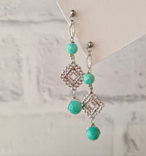 Load image into Gallery viewer, Front Back Earrings - Gemstones (Product ref: E196)