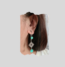 Load image into Gallery viewer, Front Back Earrings - Gemstones (Product ref: E196)