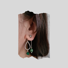 Load image into Gallery viewer, Front Back Earrings - Gemstones (Product ref: E197)