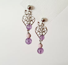 Load image into Gallery viewer, Front Back Earrings - Gemstones (Product ref: E200)