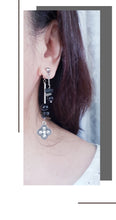 Load image into Gallery viewer, Front Back Earrings - Gemstones (Product ref: E201)