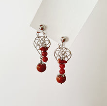 Load image into Gallery viewer, Front Back Earrings - Gemstones (Product ref: E202)