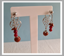Load image into Gallery viewer, Front Back Earrings - Gemstones (Product ref: E202)