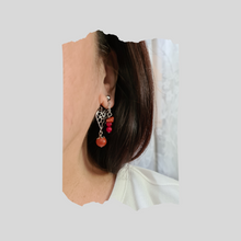 Load image into Gallery viewer, Front Back Earrings - Gemstones (Product ref: E202)