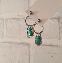 Load image into Gallery viewer, Steel Earrings- Front Back Earrings with Gemstones (Product ref: E203)