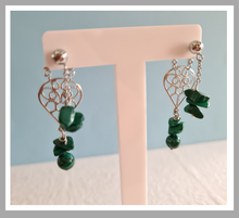Load image into Gallery viewer, Front Back Earrings - Gemstones (Product ref: E205)