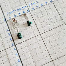 Load image into Gallery viewer, Front Back Earrings - Gemstones (Product ref: E205)