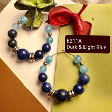 Load image into Gallery viewer, Hoop Earrings - Gemstones (Product ref: E211)