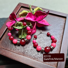 Load image into Gallery viewer, Hoop Earrings - Gemstones (Product ref: E211)