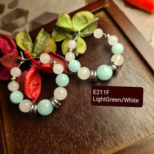 Load image into Gallery viewer, Hoop Earrings - Gemstones (Product ref: E211)