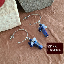 Load image into Gallery viewer, Hoop Earrings - Gemstones (Product ref: E214)