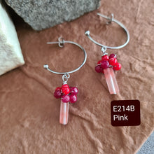Load image into Gallery viewer, Hoop Earrings - Gemstones (Product ref: E214)