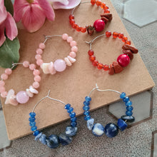 Load image into Gallery viewer, Hoop Earrings - Gemstones (Product ref: E215)