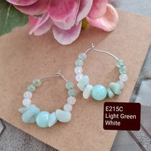 Load image into Gallery viewer, Hoop Earrings - Gemstones (Product ref: E215)
