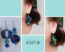 Load image into Gallery viewer, Asymmetrical Earrings - Resin / Acetate (Product ref: E327)