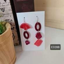 Load image into Gallery viewer, Asymmetrical Earrings - Resin / Acetate (Product ref: E328)