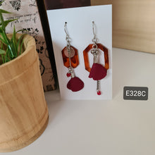 Load image into Gallery viewer, Asymmetrical Earrings - Resin / Acetate (Product ref: E328)