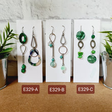 Load image into Gallery viewer, Asymmetrical Earrings - Resin / Acetate (Product ref: E329)