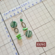 Load image into Gallery viewer, Asymmetrical Earrings - Resin / Acetate (Product ref: E329)