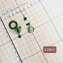 Load image into Gallery viewer, Asymmetrical Earrings - Resin / Acetate (Product ref: E330)