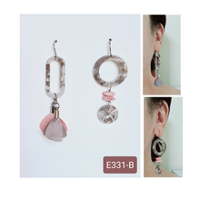 Load image into Gallery viewer, Asymmetrical Earrings - Resin / Acetate (Product ref: E331)
