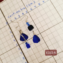 Load image into Gallery viewer, Asymmetrical Earrings - Resin / Acetate (Product ref: E332)