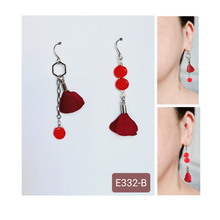 Load image into Gallery viewer, Asymmetrical Earrings - Resin / Acetate (Product ref: E332)