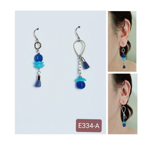 Load image into Gallery viewer, Asymmetrical Earrings - Resin / Acetate (Product ref: E334)
