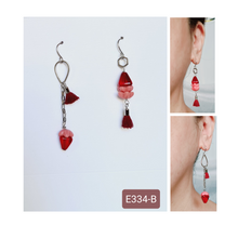 Load image into Gallery viewer, Asymmetrical Earrings - Resin / Acetate (Product ref: E334)